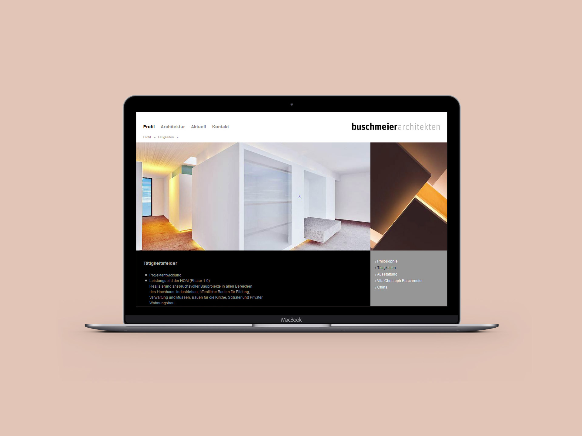 furore Webagentur und Werbeagentur, professionelle Website für Architekten, Christoph Buschmeier
