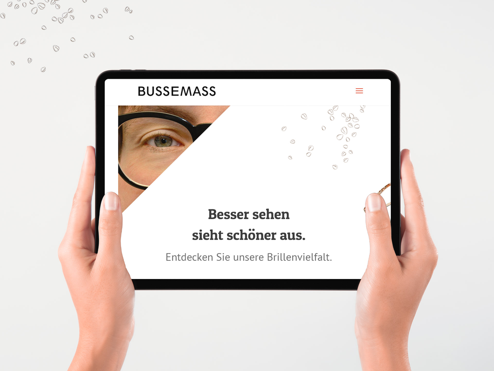 furore Webagentur und Werbeagentur, professionelle Website für Augenoptiker Bussemass
