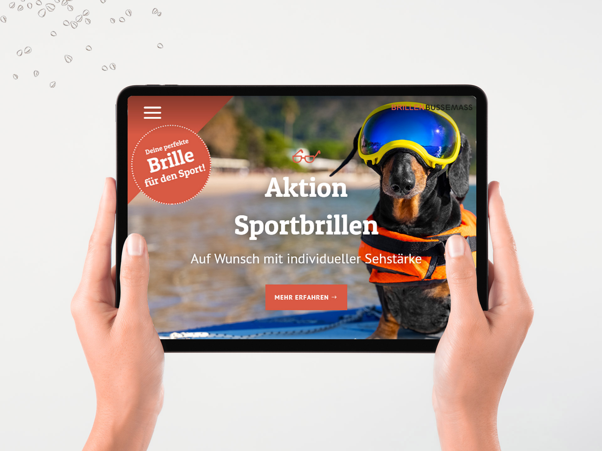 Bussemass WordPress furore Webagentur und Werbeagentur, professionelle Website für Augenoptiker Bussemass