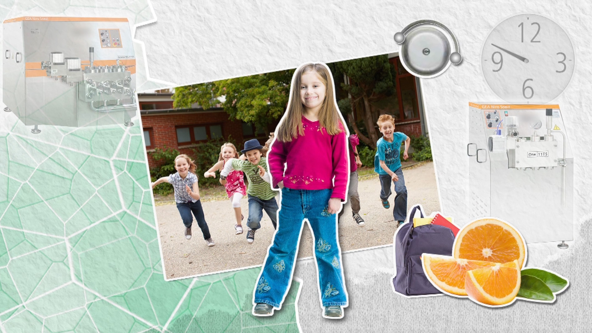 Animationsfilm im Stil der Simplestory macht Investoren neugierig auf die GEA Group. Produziert von furore Strategie + Werbung