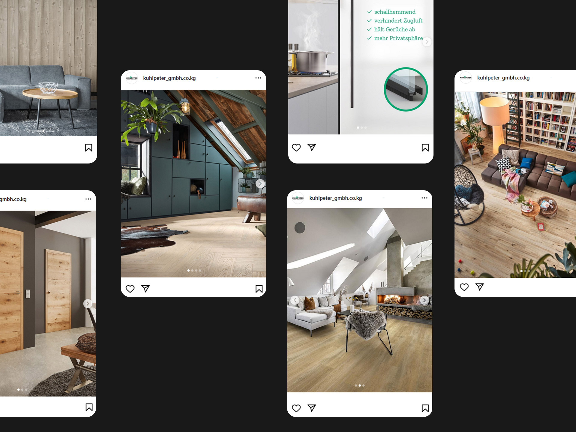 furore Projekte Kuhlpeter, Social Media