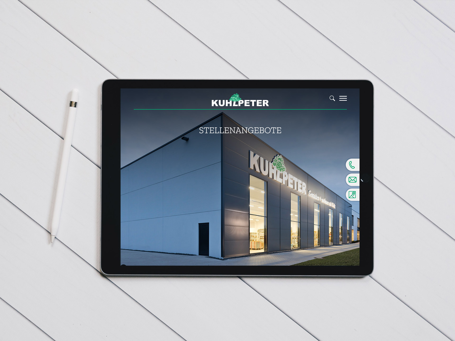 furore Projekt Typo3 Major Upgrade für Website Holzhandlung und Parketthandel Kuhlpeter in Paderborn