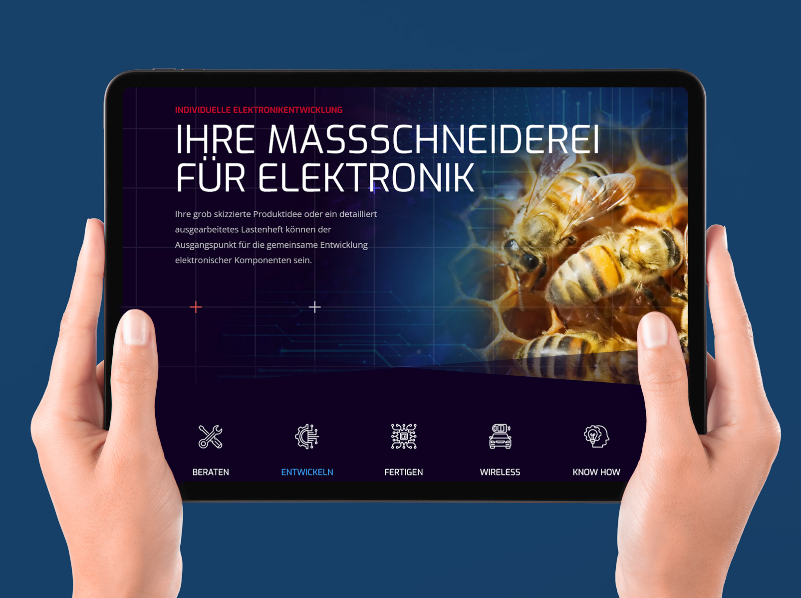 furore Webagentur und Werbeagentur, professionelle Website für Simprop electronic, Elektronikentwicklung und Elektronikfertigung