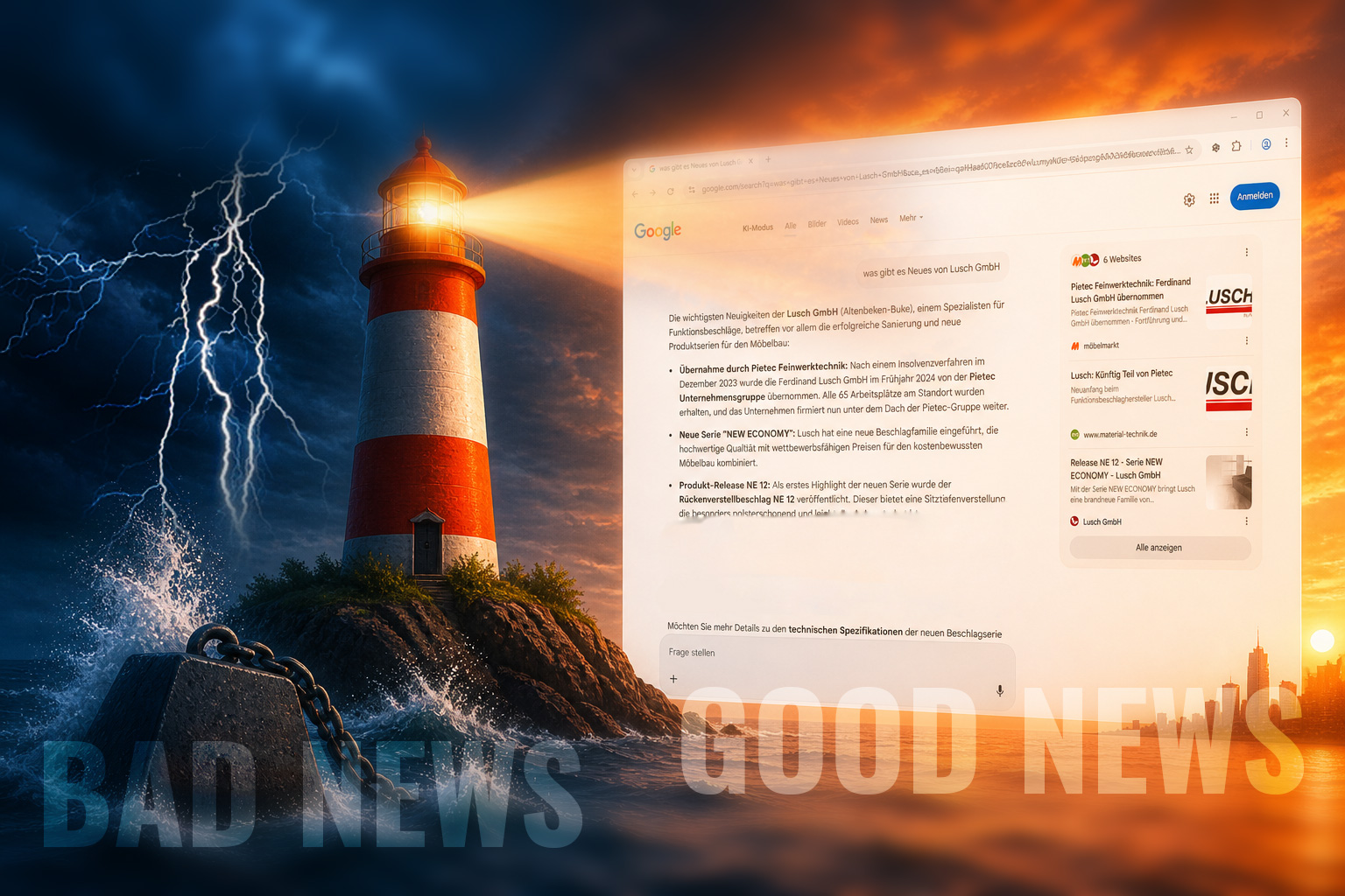 Gutes berichten, Bad News verdrängen