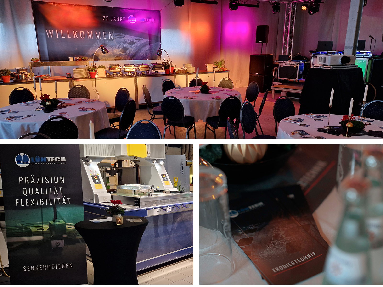 Eventagentur furore Strategie + Werbung bietet Eventmanagement für Paderborn, Bielefeld, OWL für Jubiläen, Firmenevents, Ausstellungen - hier: Firmenjubiläum Lüntech