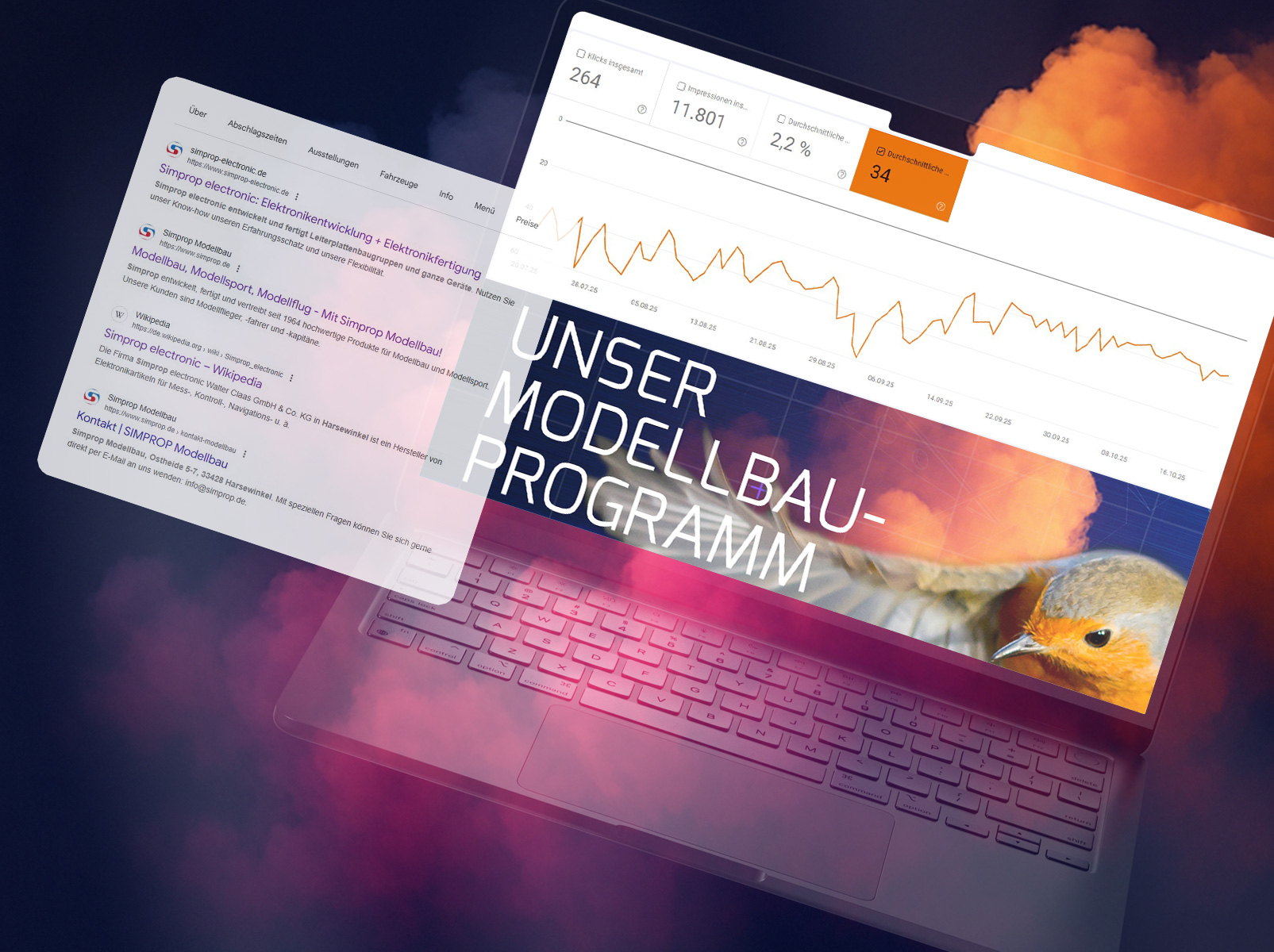 Suchmaschinenoptimierung für Simprop electronic - furore, Ihre SEO- und Webdesign-Agentur in Paderborn, Bielefeld, OWL